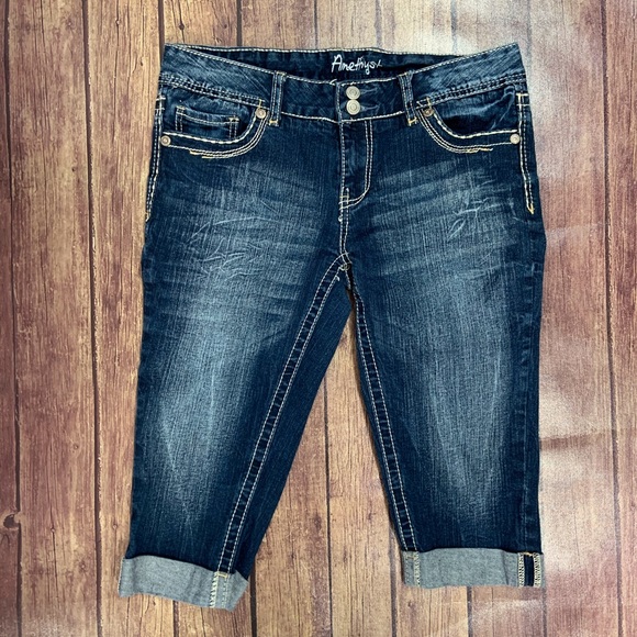 amethyst capri jeans